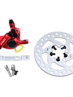 Estructura de freno de aceite Xtech rojo con disco de 120 mm