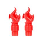 Cubierta antipolvo para válvula de cabezal de antorcha roja (2 unidades)
