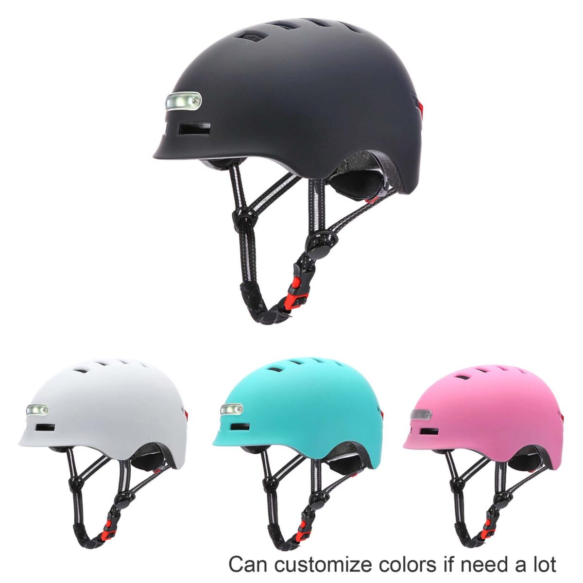 Casco negro talla M con luz - Imagen 6