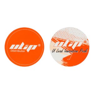 2 pegatinas redondas Ulip (9 cm de tamaño)