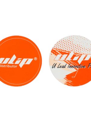 2 pegatinas redondas Ulip (9 cm de tamaño)