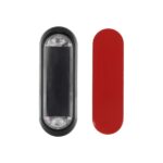 Luz trasera de advertencia solar para motocicleta con carcasa negra (luz roja y azul) - Imagen 3