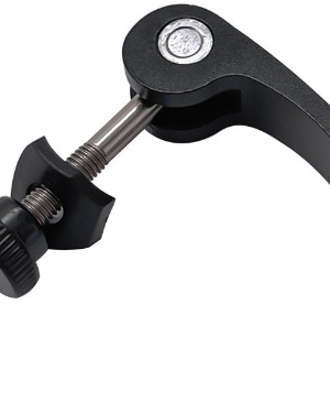 Tija de sillín de bicicleta de montaña de aleación de aluminio M5x32 mm, con orificio para tornillo de liberación rápida, color negro