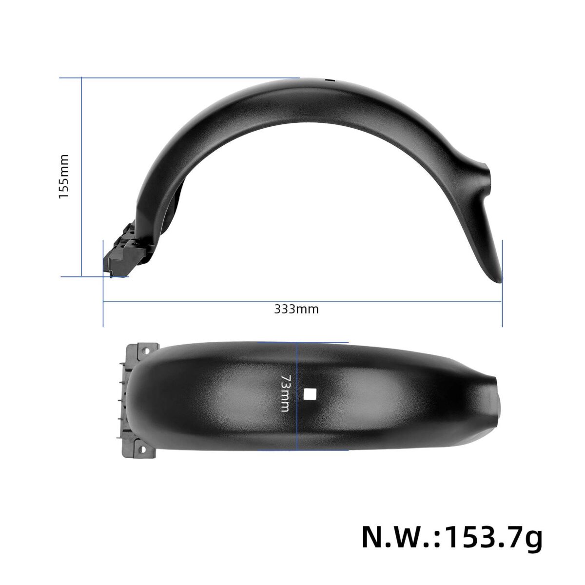 Guardabarros trasero para scooter F20F25F30F40 - Imagen 2