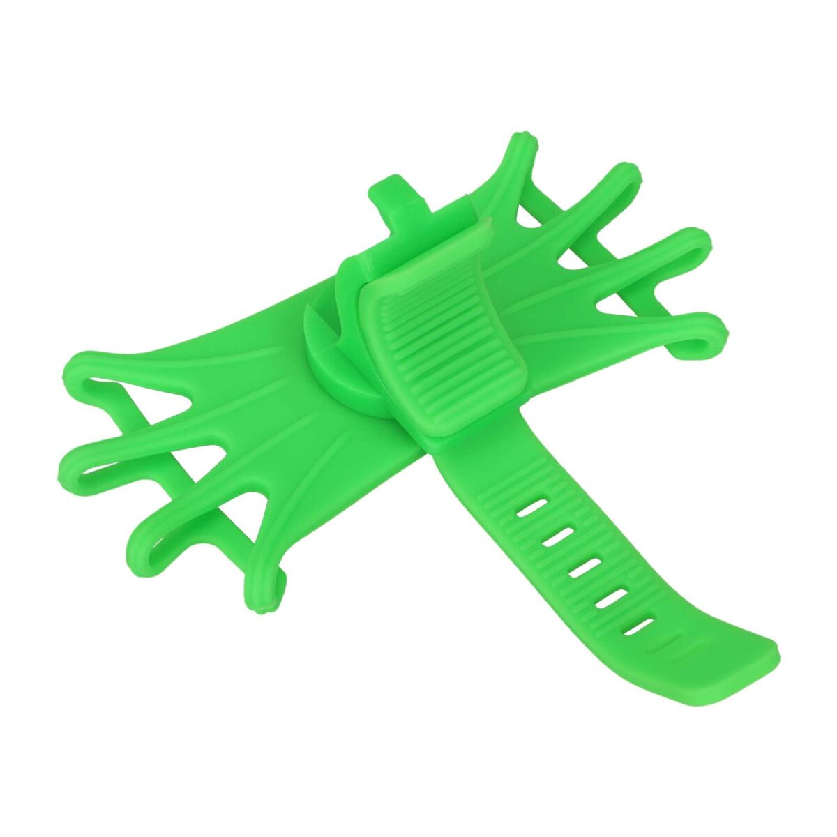 Soporte multifuncional para teléfono móvil de silicona verde - Imagen 4