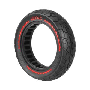 Neumático sólido NEDONG 10*2.5 (60/70-6.5) con círculo rojo y ranura de 45 mm