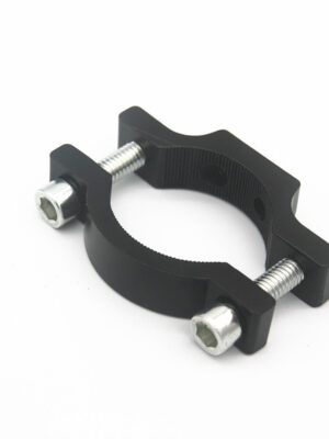 Anillo de fijación de un solo orificio negro (con tornillos)