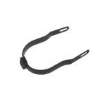 Soporte de guardabarros trasero extendido negro para scooters Xiaomi