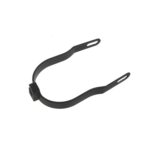 Soporte de guardabarros trasero extendido negro para scooters Xiaomi