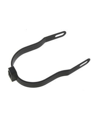 Soporte de guardabarros trasero extendido negro para scooters Xiaomi