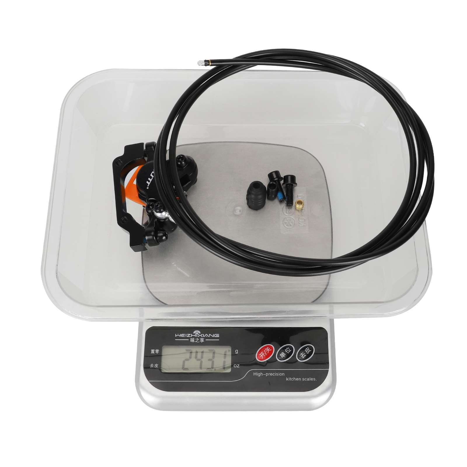 Maneta de freno derecha NUTT con cable de freno de 180cm y freno de disco hidráulico derecho con cable de 220cm - Imagen 6