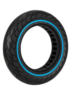 Neumático sólido de 10 x 2,125 pulgadas con círculo azul y ranura de 36 mm