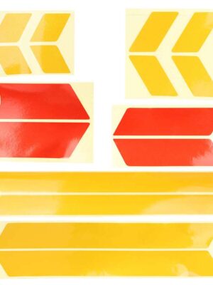 Pegatinas para la carrocería del scooter (rojo-amarillo-amarillo)