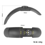 Guardabarros delantero Ulip gris con goma y tornillo para patinetes xiaomi - Imagen 2