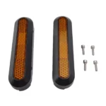 2 tapas decorativas traseras Xiaomi Elite + reflectores traseros amarillos con tornillos