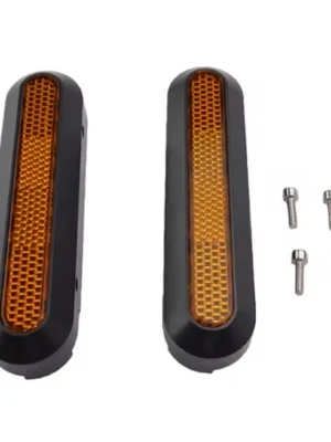 2 tapas decorativas traseras Xiaomi Elite + reflectores traseros amarillos con tornillos