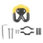 Kit de gancho doble amarillo + anillo de fijación negro