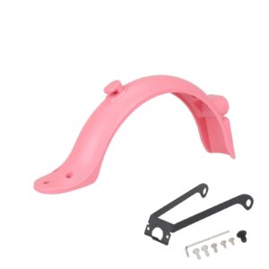 Guardabarros trasero rosa con soporte metálico y gancho de guardabarros trasero para patinete M365 Pro/Pro2