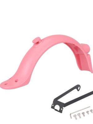 Guardabarros trasero rosa con soporte metálico y gancho de guardabarros trasero para patinete M365 Pro/Pro2