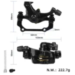 Freno de disco trasero derecho Kukirin G2/G4 negro - Imagen 2
