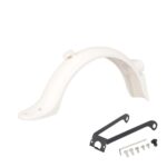 Guardabarros trasero blanco con soporte metálico y gancho de guardabarros trasero para patinete M365 Pro/Pro2