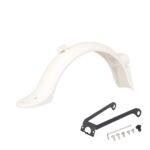 Guardabarros trasero blanco con soporte metálico y gancho de guardabarros trasero para patinete M365 Pro/Pro2