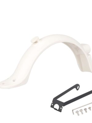 Guardabarros trasero blanco con soporte metálico y gancho de guardabarros trasero para patinete M365 Pro/Pro2