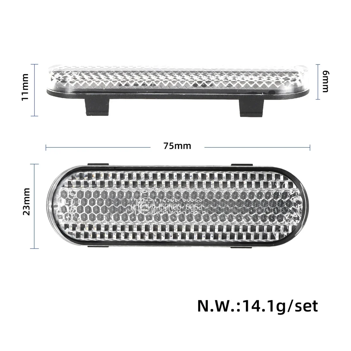 1 pieza de bloques reflectantes plateados frontales para Xiaomi 5 Plus - Imagen 2