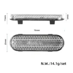 1 pieza de bloques reflectantes plateados frontales para Xiaomi 5 Plus - Imagen 2