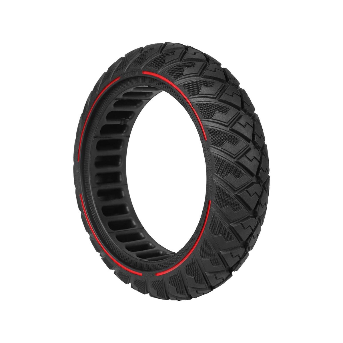 Neumático todoterreno sólido Ulip 8.1*2.0 con forma de diamante y círculo rojo - Imagen 6