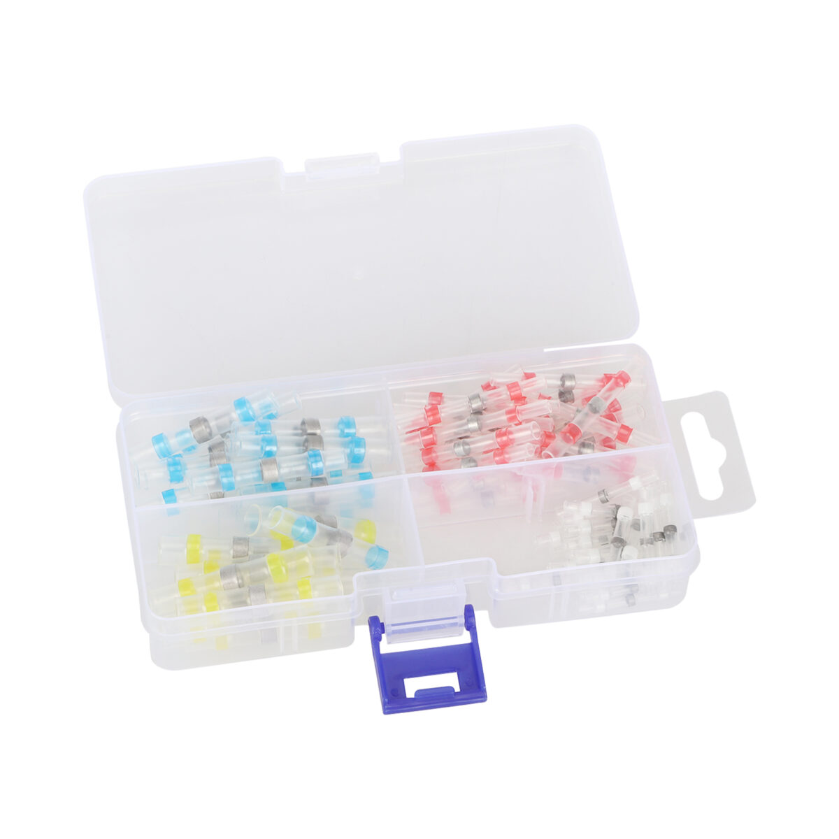 100 tubos medianos termorretráctiles impermeables con caja - Imagen 4
