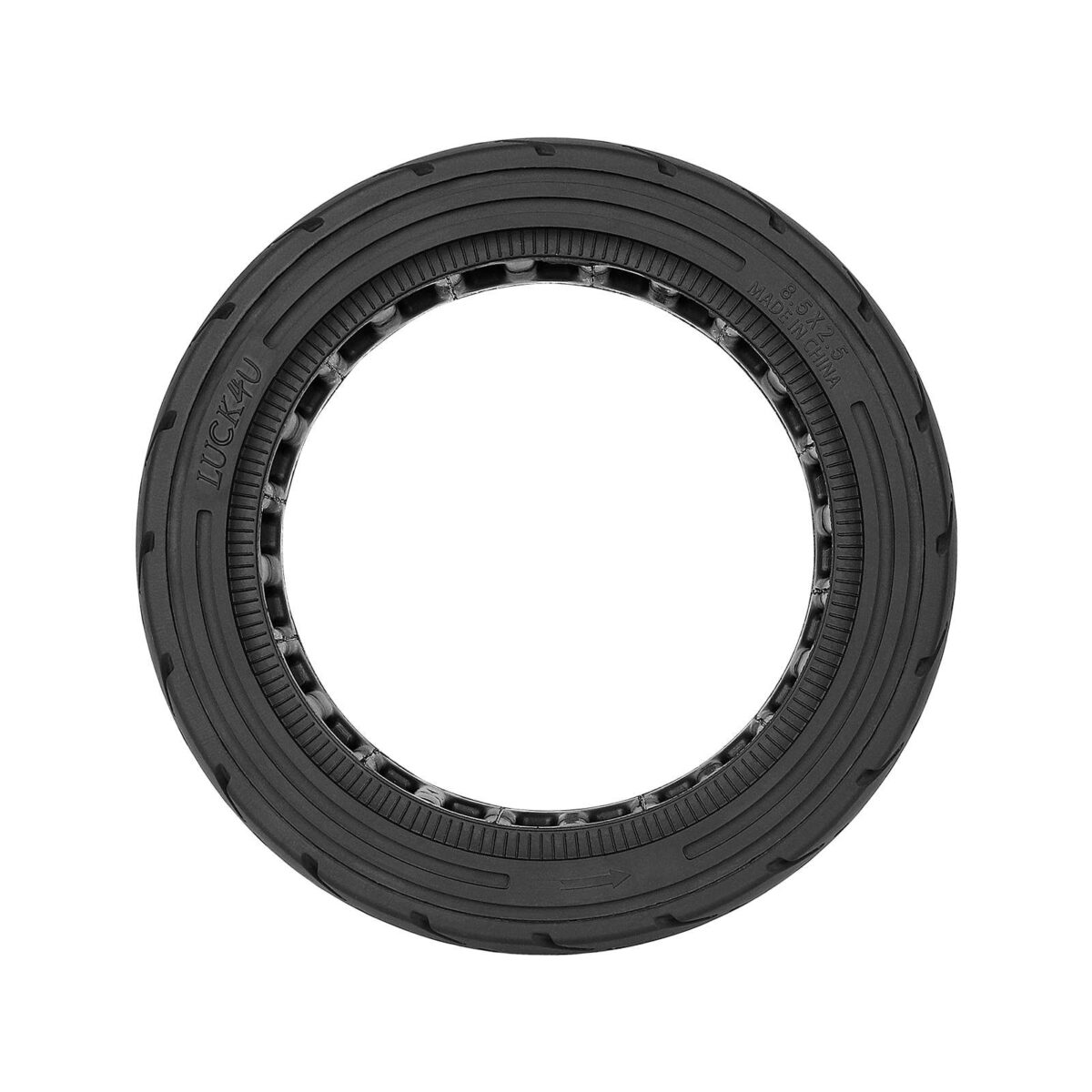 Neumático sólido para carretera urbana LUCK4U 8.5*2.5 negro - Imagen 4