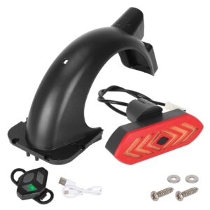 Luz trasera intermitente Ulip con control remoto recargable y kit de guardabarros para scooter Segway Max G30D
