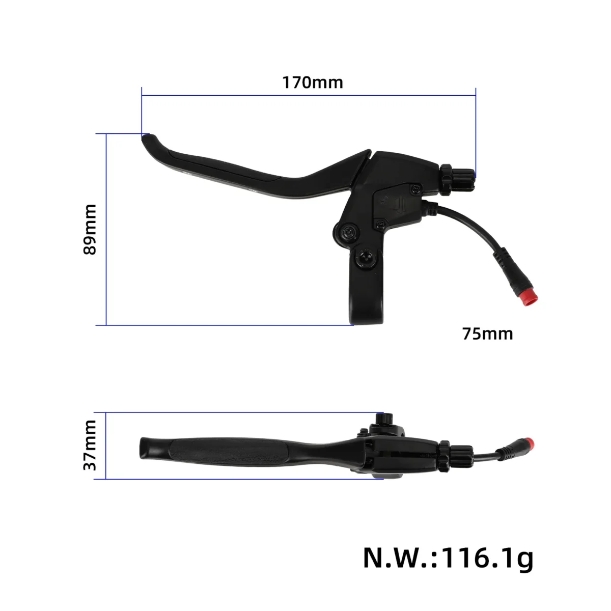 Palanca de freno derecha para scooter Kukirin G2 Pro/G2 Max - Imagen 2