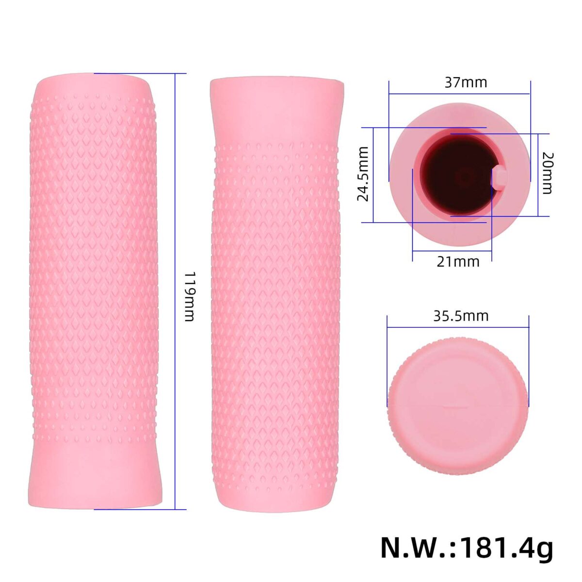 Puños rosas para Ninebot ES1/ES2/ES3/ES4/ES5 - Imagen 2