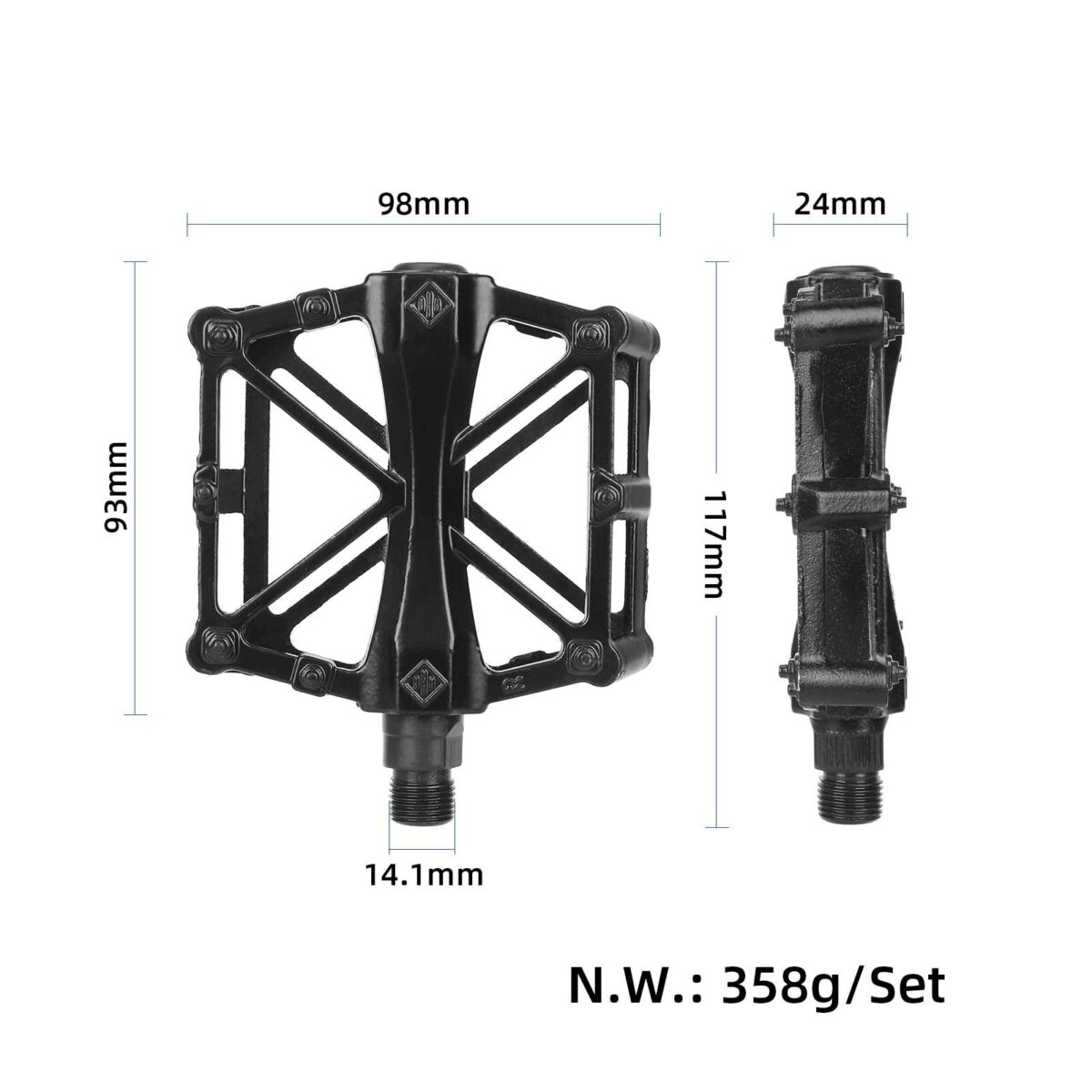 pedal de deslizamiento de aluminio - Imagen 2