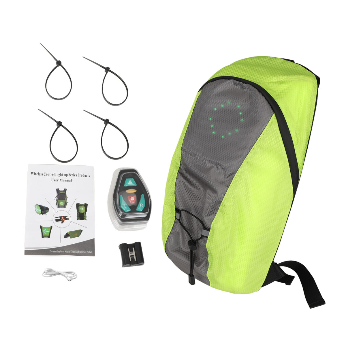 Mochila con intermitentes y control remoto inalámbrico - Imagen 5
