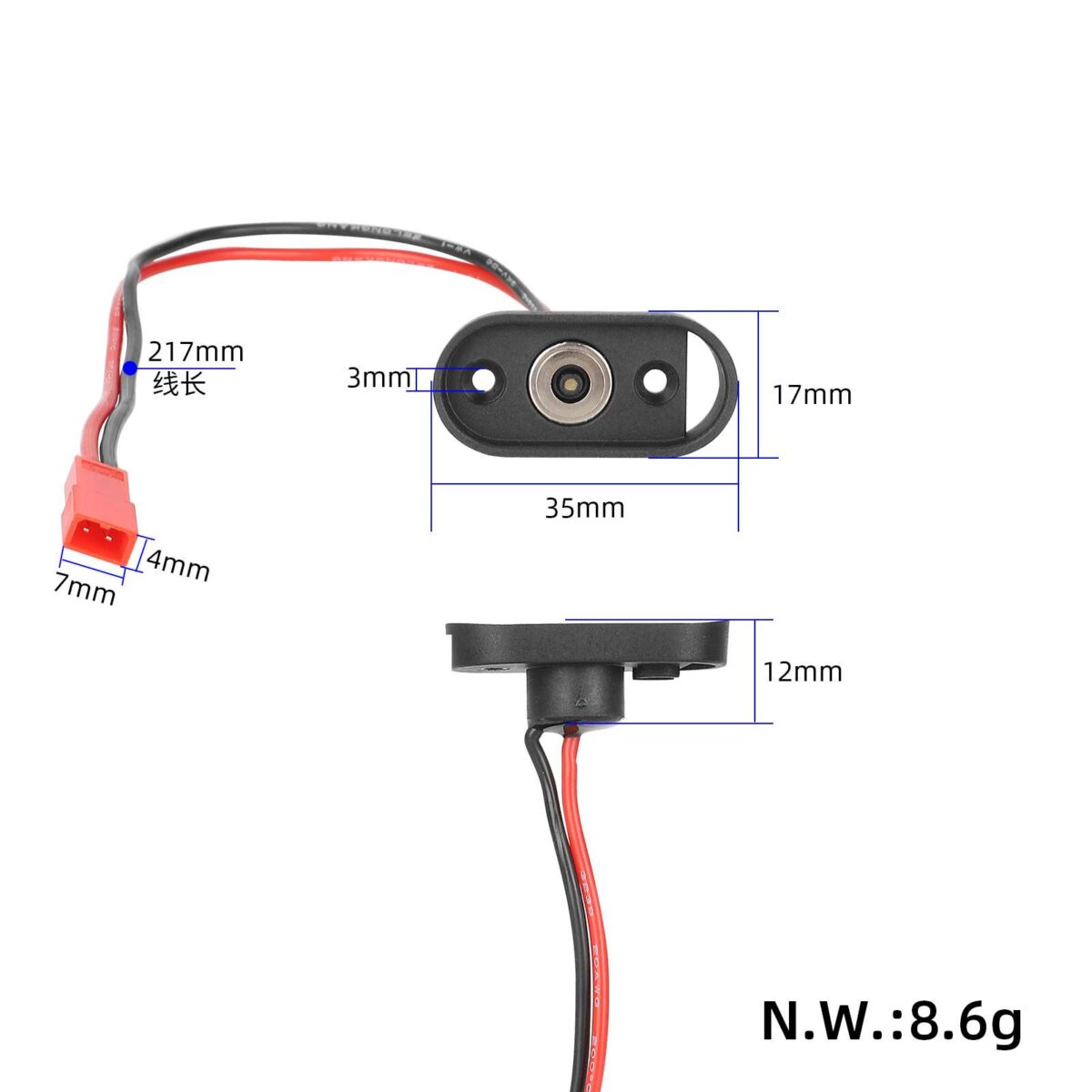 Cable de carga para patinete Xiaomi 4pro - Imagen 2