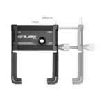 Soporte para teléfono móvil GUB P10 de aleación de aluminio negro y rojo - Imagen 5