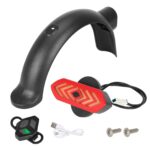 Luz trasera con intermitente Ulip con control remoto recargable y kit de guardabarros para scooter Xiaomi 4 Pro