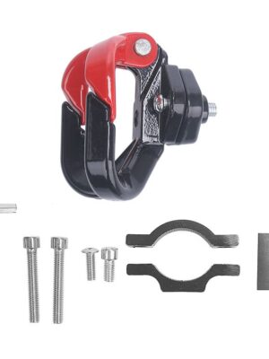 Gancho mental doble con anilla fija para patinetes Xiaomi y otros patinetes