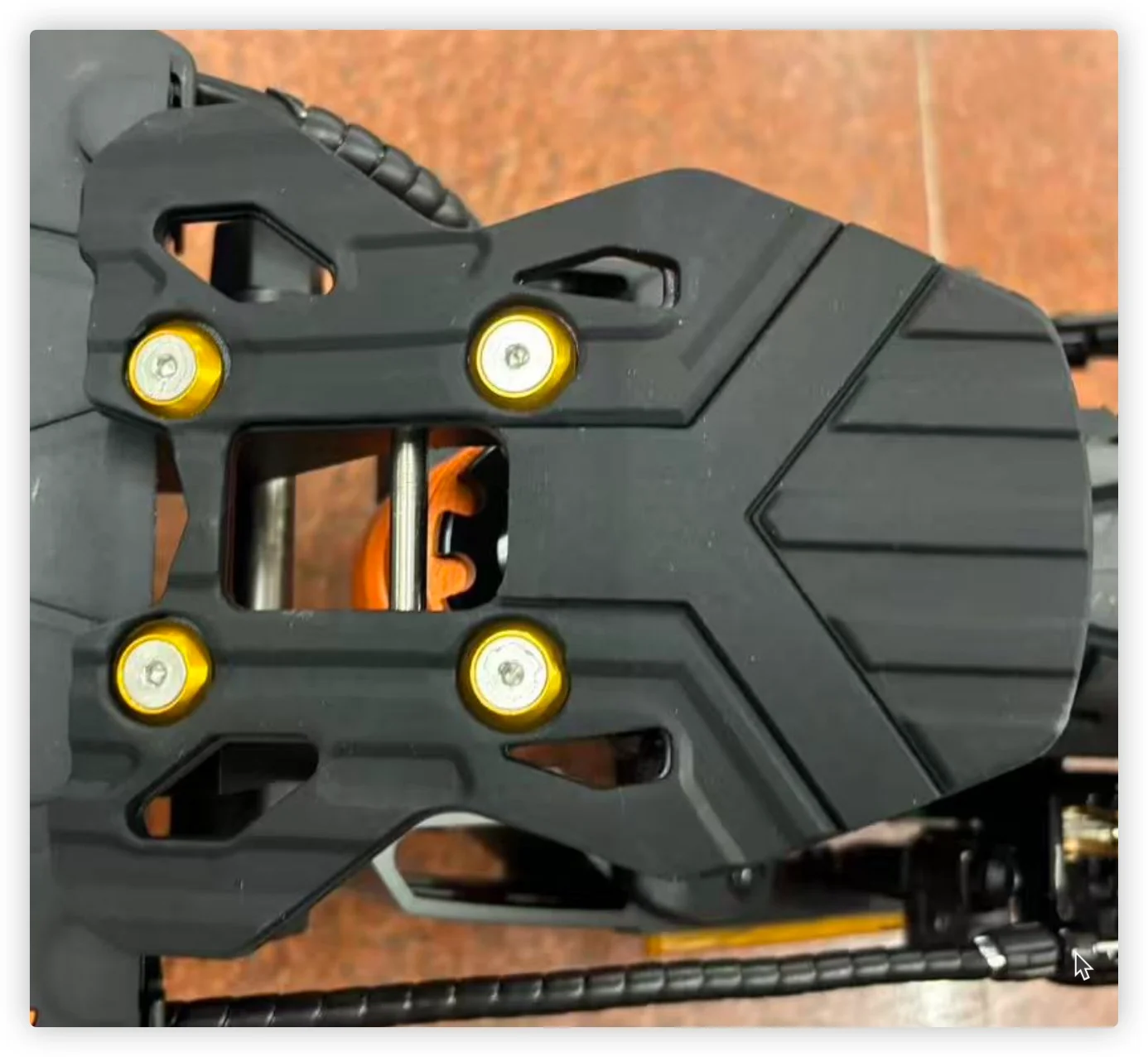 Pedal de reposapiés trasero de cuero para Kukirin G2 Master - Imagen 2