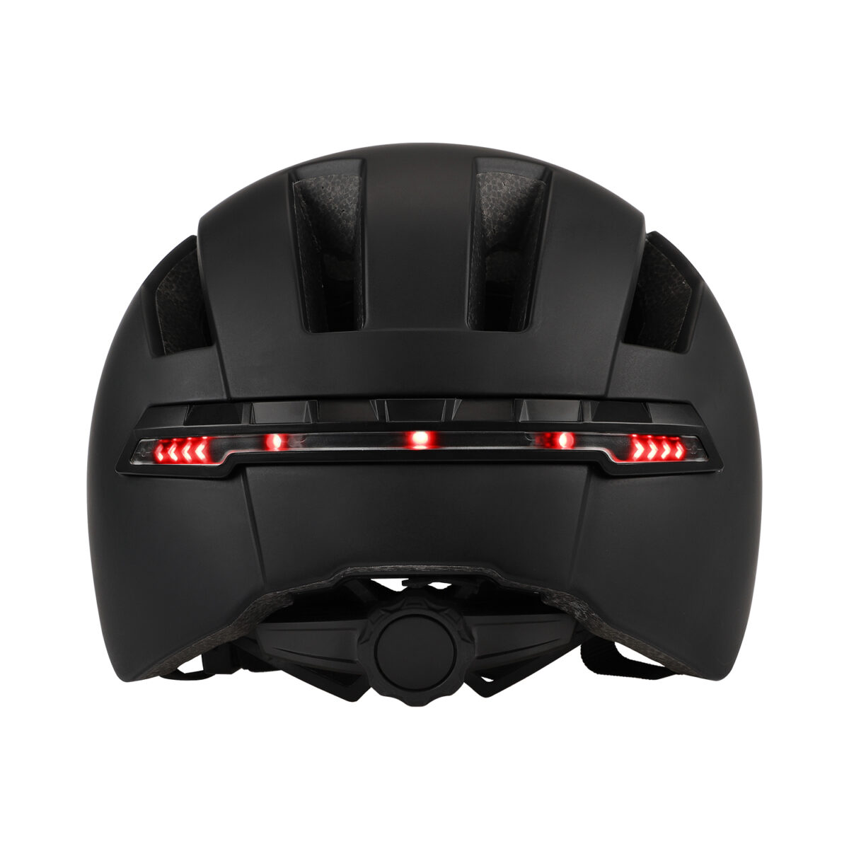 Casco inteligente negro con control remoto inalámbrico en el manillar - Imagen 5