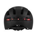 Casco inteligente negro con control remoto inalámbrico en el manillar - Imagen 5