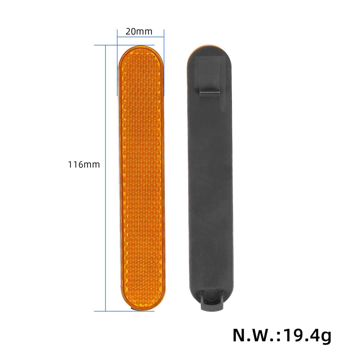 2 bloques reflectantes amarillos para las ruedas traseras del Xiaomi 4 Ultra - Imagen 6