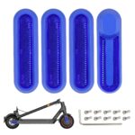 4 piezas de carcasas decorativas azules de repuesto + barras reflectoras azules para M365 1S Pro Pro2 y Lite