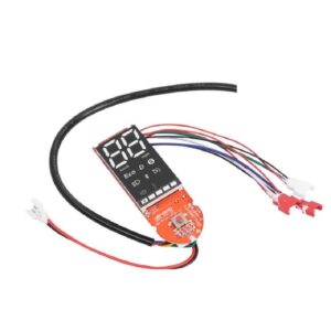 Placa de circuito roja con 5 conectores para scooters clon de Xiaomi