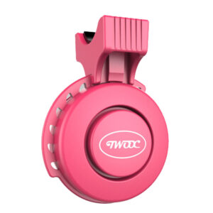 Timbre de bicicleta rosa TWOOC de 120 dB con carga USB