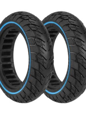 2 neumáticos sólidos Ulip 10*2,5 (60/70-6,5) con círculo azul (ranura de 45 mm)