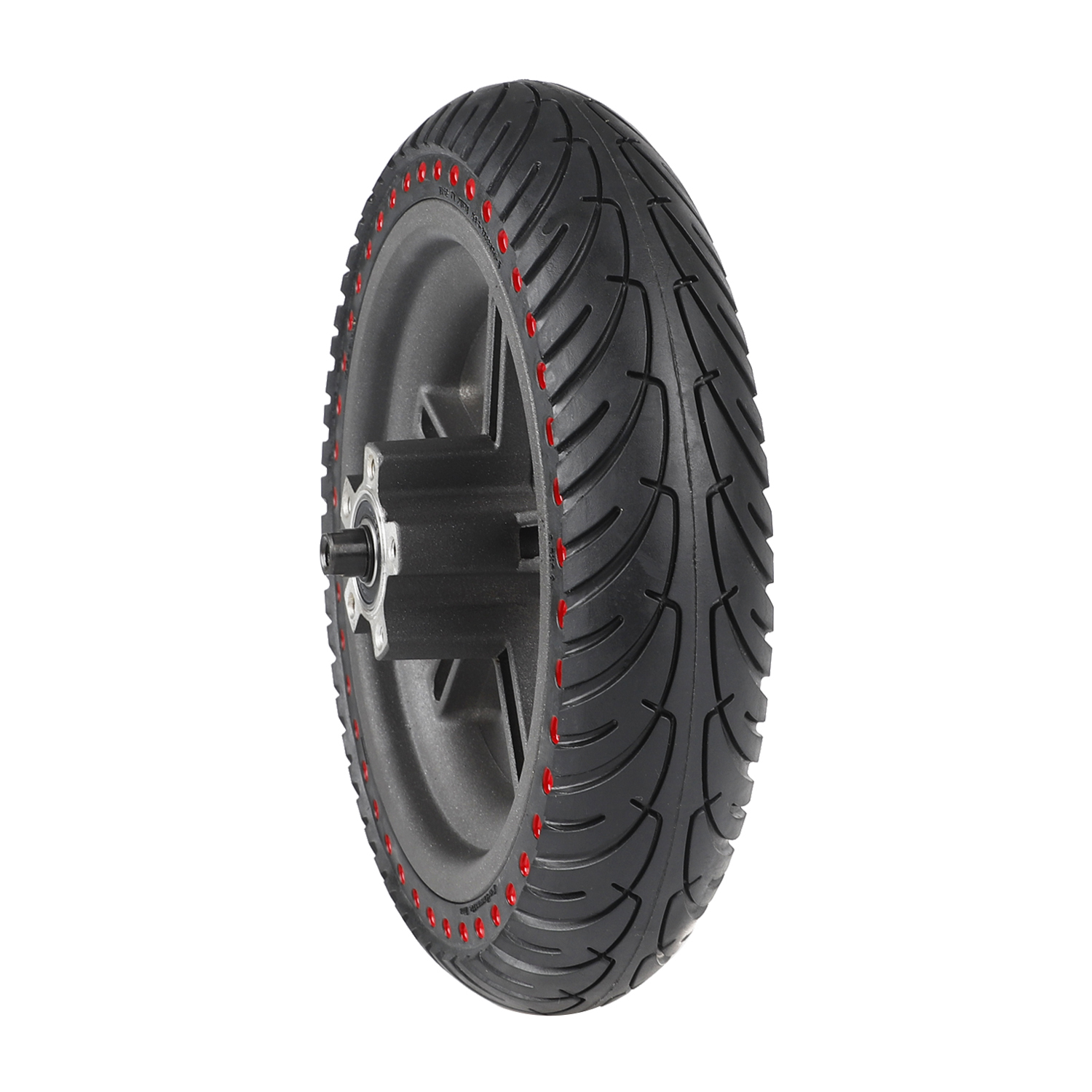 Neumático sólido de 8,5 pulgadas con puntos rojos + llanta M365 - Imagen 2